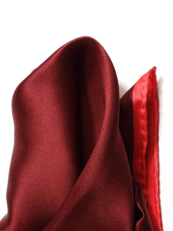 Silk Maroon and Red Pochette