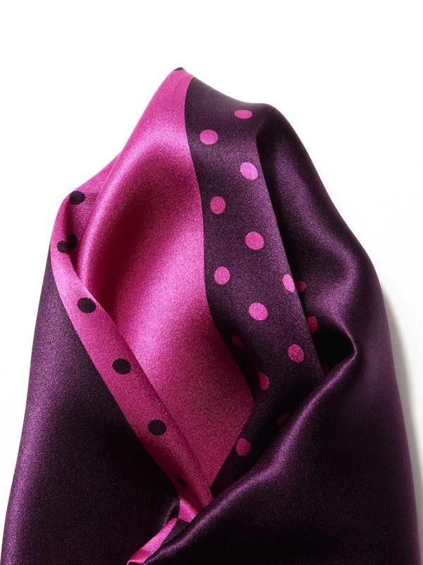 Silk Multi Purple Pochette