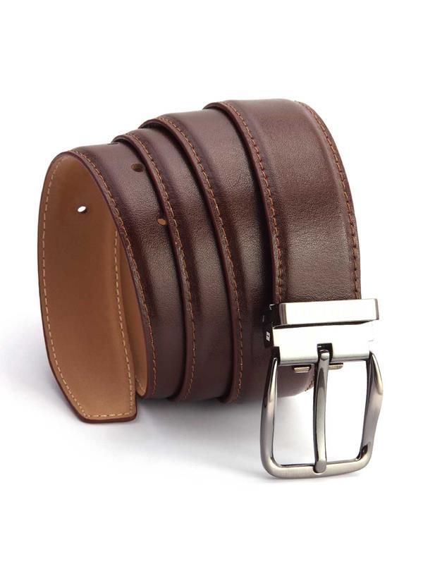 ZB 200 Solid Brown Classic Leather Belt
