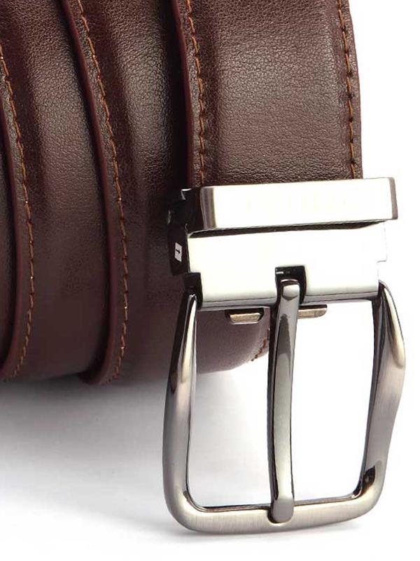 ZB 200 Solid Brown Classic Leather Belt