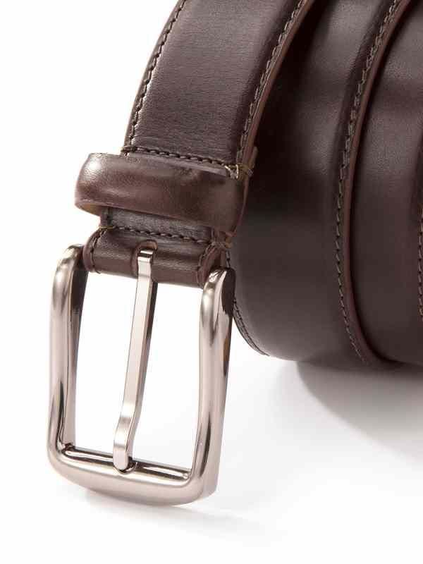ZB 259 Solid Brown Classic Leather Belt