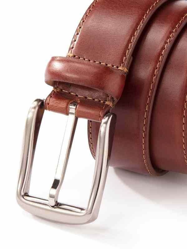 ZB 259 Solid Tan Classic Leather Belt