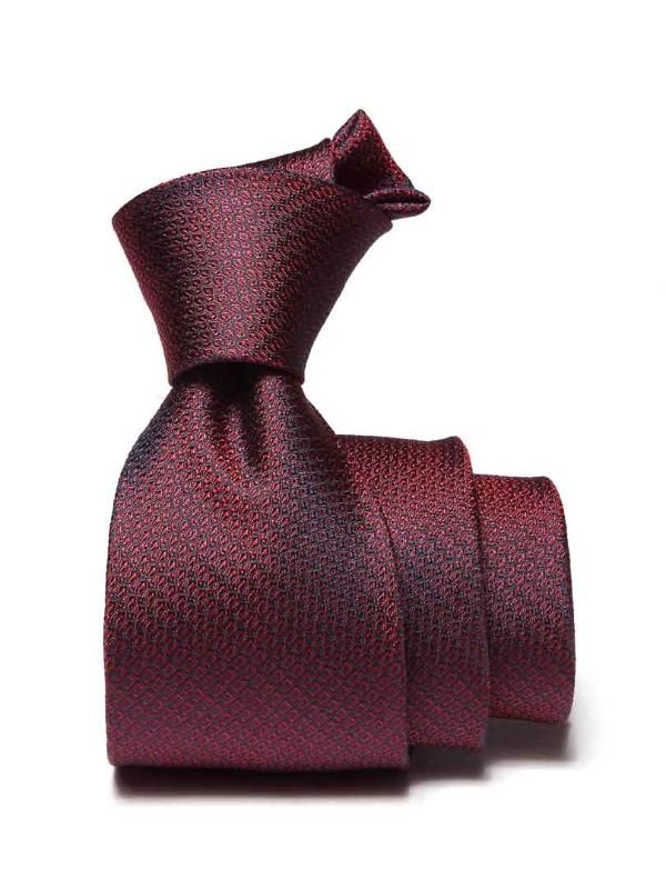 Campania Slim Structure Solid Dark Maroon Silk Tie