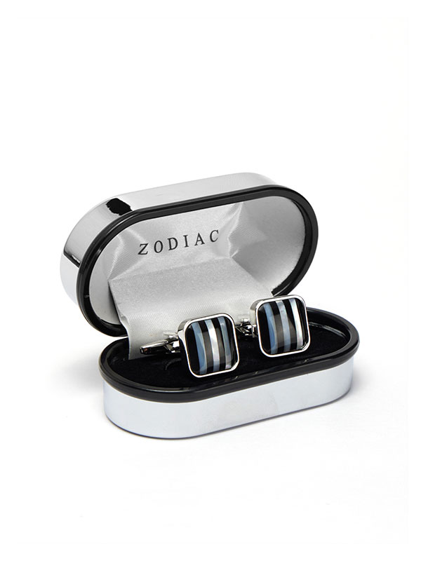 Black & White Mother-Of-Pearl Cufflinks
