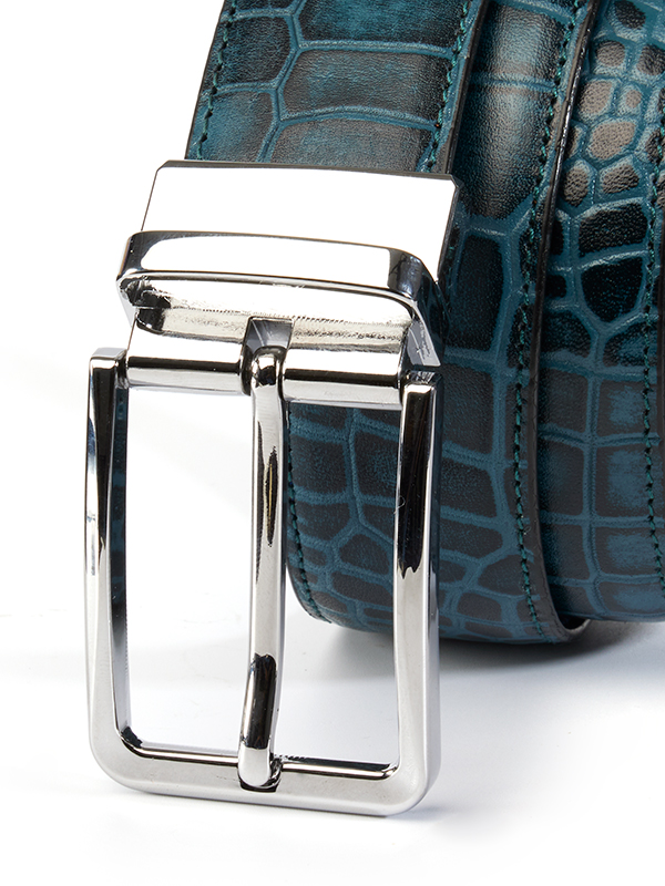 ZB 264 Turquoise Reversible Leather Belt