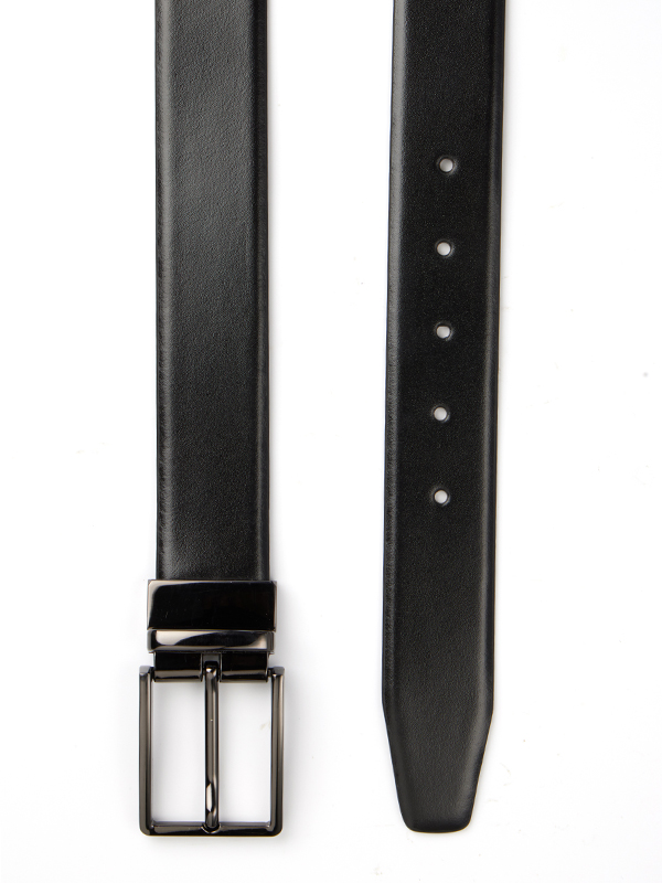 ZB 263 Black/Brown Reversible Leather Belt