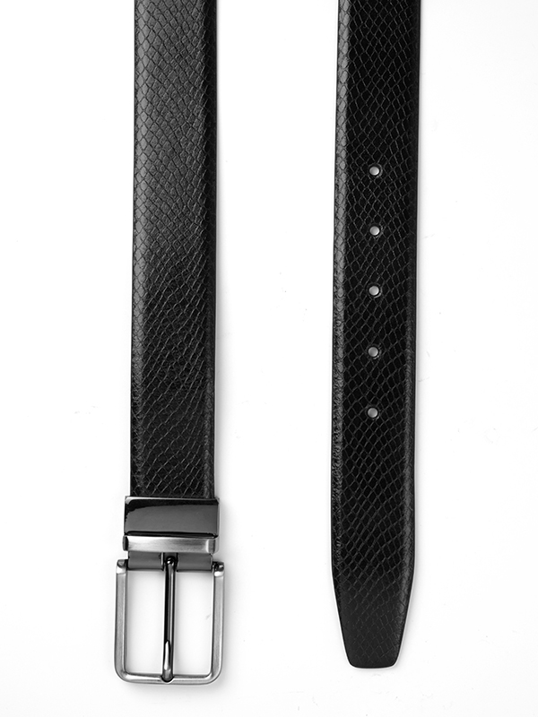 ZB 37-5 Black/Brown Reversible Leather Belt