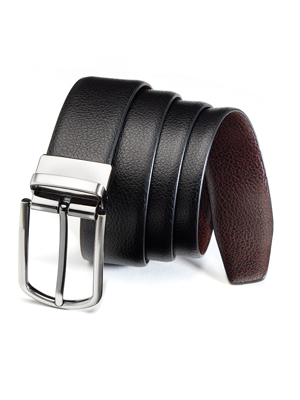 ZB 262 Black/Brown Reversible Leather Belt