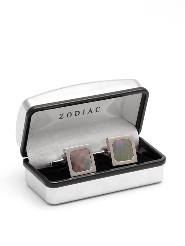 Silver Mother-Of-Pearl Cufflinks