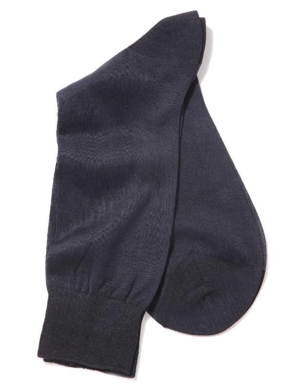 Plain Navy  Cotton Socks