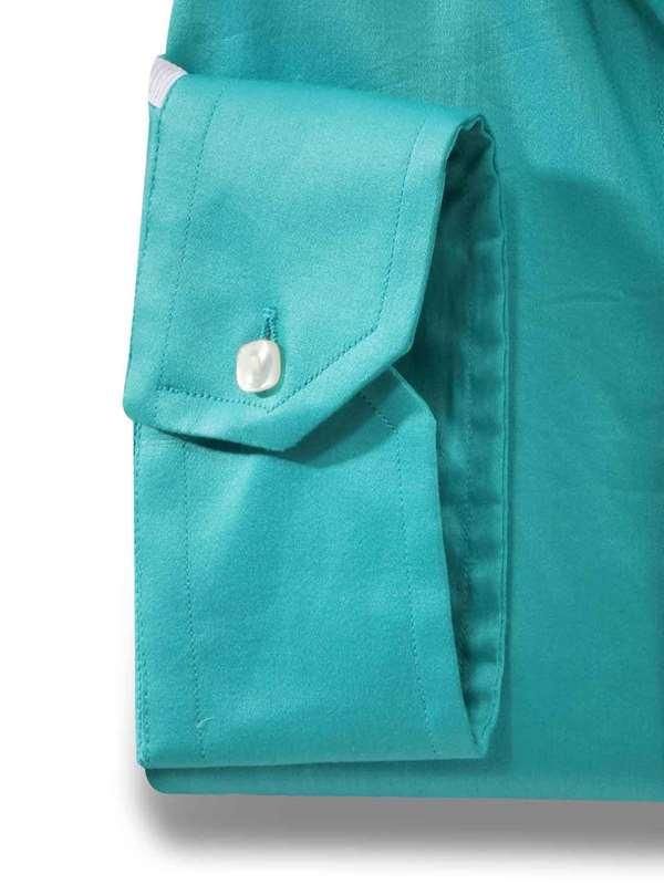 Giorgio Jade Solid Full sleeve single cuff Slim Fit  Blended Shirt
