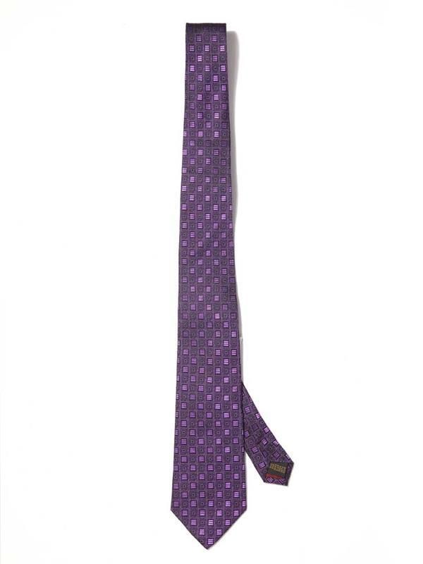 Florentine Minimal Medium Purple Silk Tie
