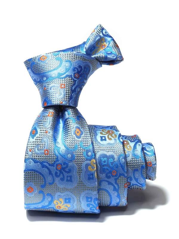 Torino Light Blue Silk Tie