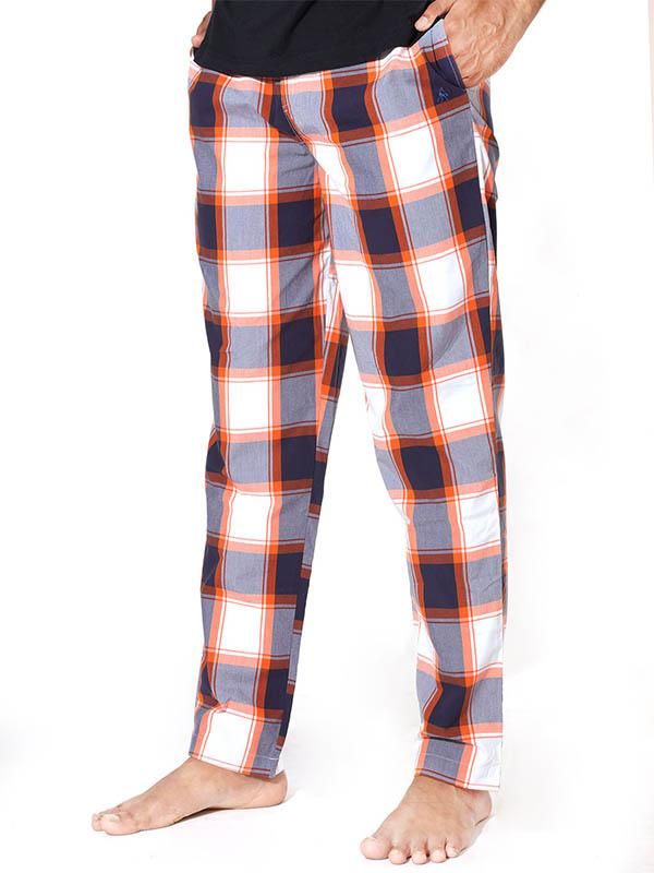 z3 Super Soft Jimmies Orange Check Pyjamas