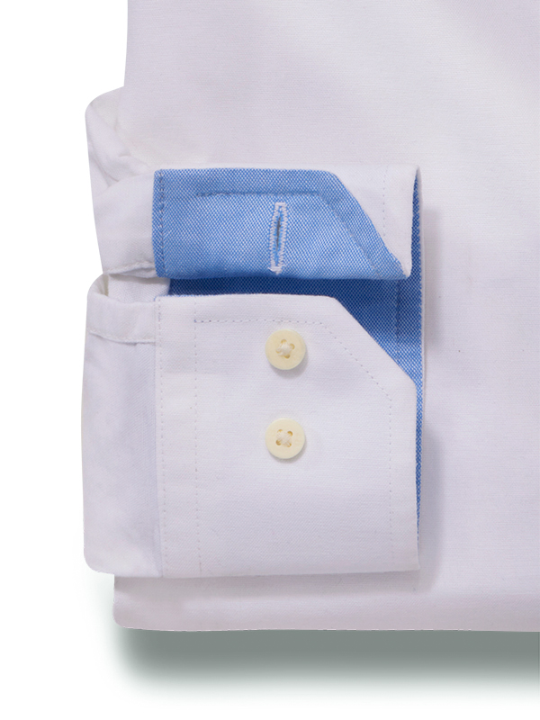 Harry Oxford White Solid Full Sleeve Tailored Fit Casual Cotton Shirt