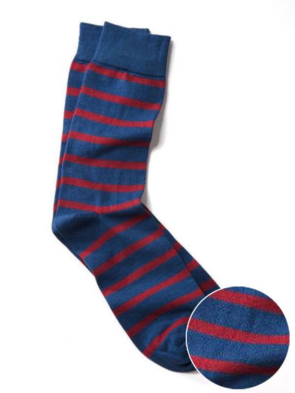 Z3 Blue/ Red Striped Socks
