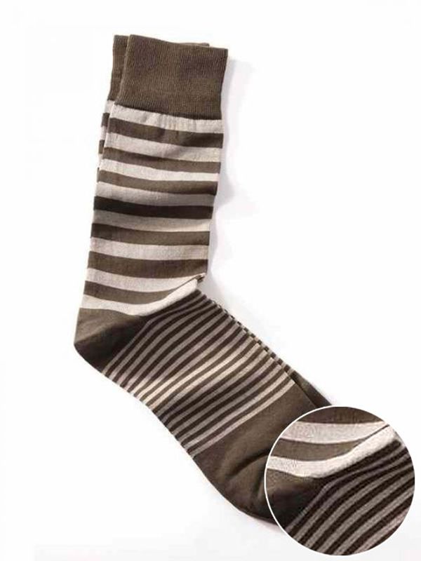 Z3 Olive/ Green Striped Socks