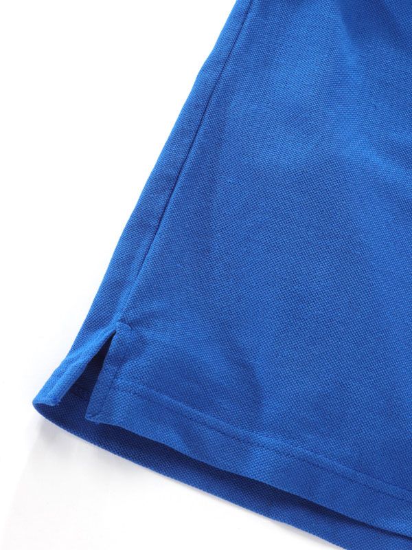 z3 Polo Garment Dyed Cobalt Solid Tailored Fit Casual Cotton T-Shirt
