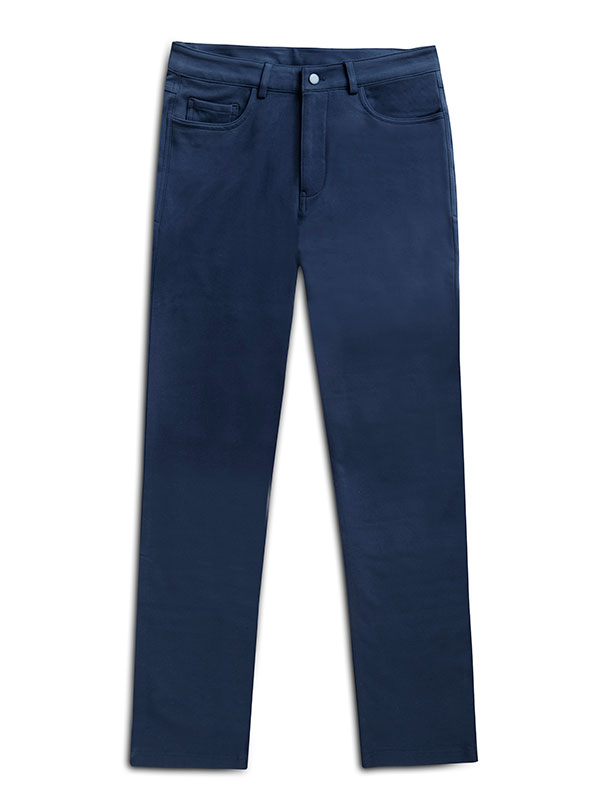 z3 Navy 5 Pocket Tailored Fit Pants With 