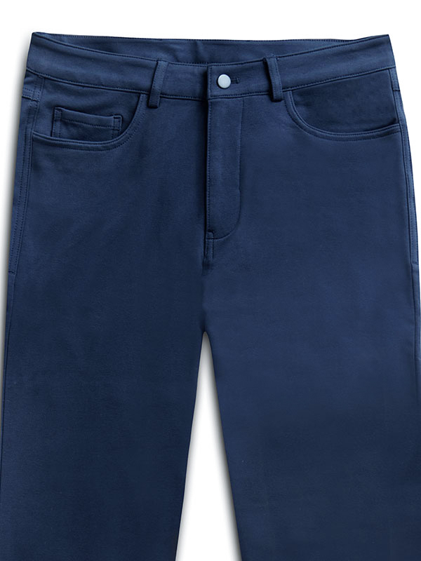 z3 Navy 5 Pocket Tailored Fit Pants With 