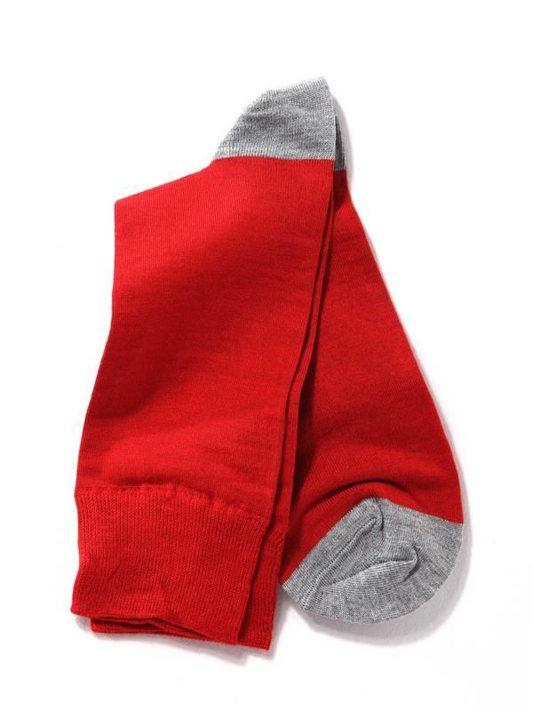 Z3 Red/ Grey Solid Socks