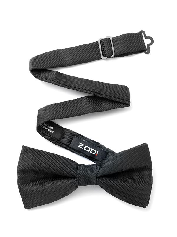 ZBT-71 Structure Black Polyester Bow Tie