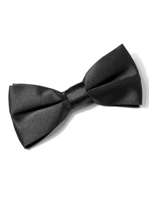 ZBT-1 Solid Black Polyester Tie