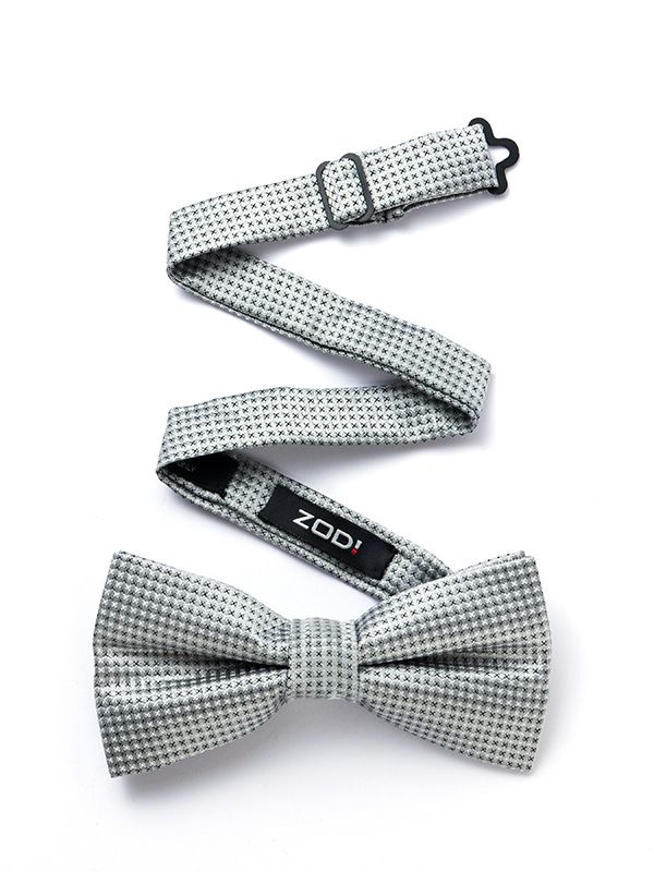 ZBT-70 Structure Grey Polyester Bow Tie