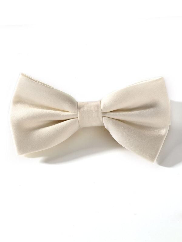 ZBT-17 Solid Ivory Polyester Tie