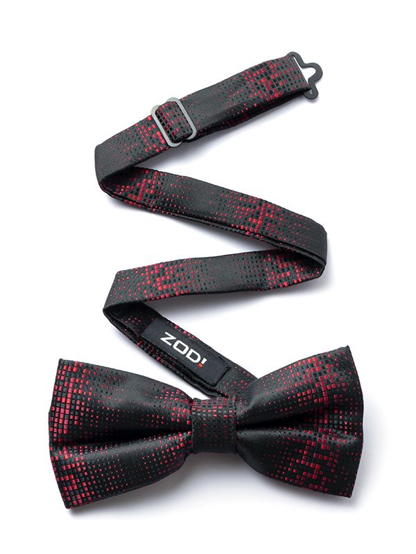 ZBT-69 Structure Maroon Polyester Bow Tie