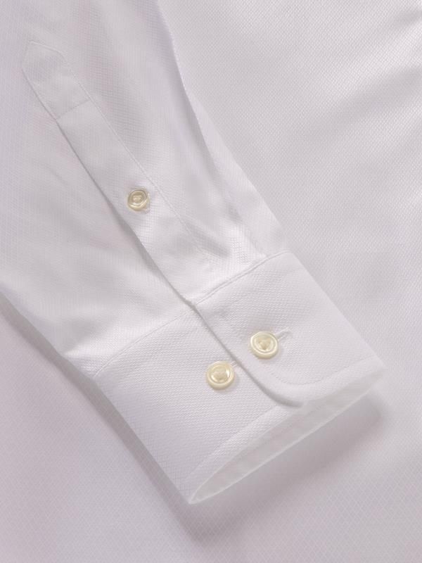 Buy Antonello White Cotton Tailored Fit Formal Solid Shirt