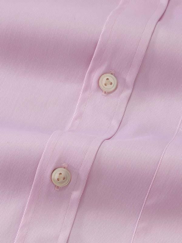 Buy Antonello Pink Cotton Classic Fit Formal Solid Shirt | Zodiac