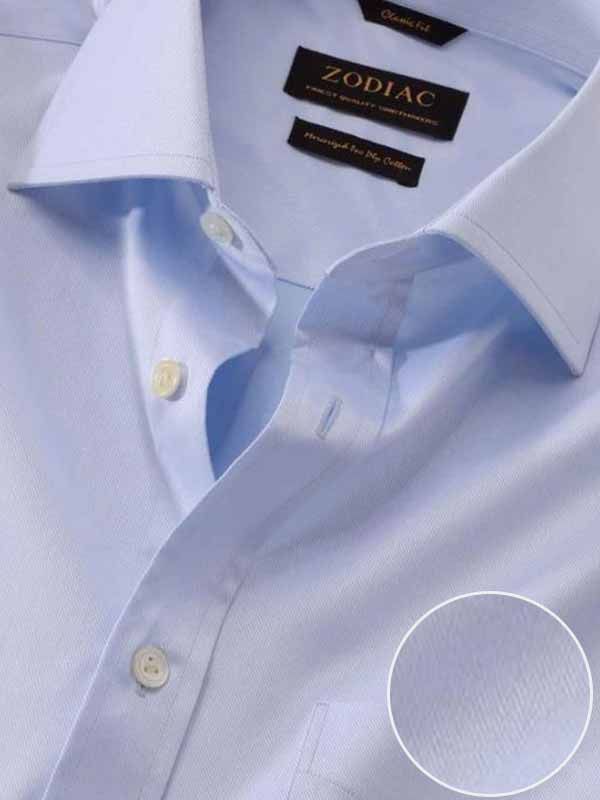 Antonello Sky Solid Full sleeve single cuff Classic Fit Classic Formal Cotton Shirt