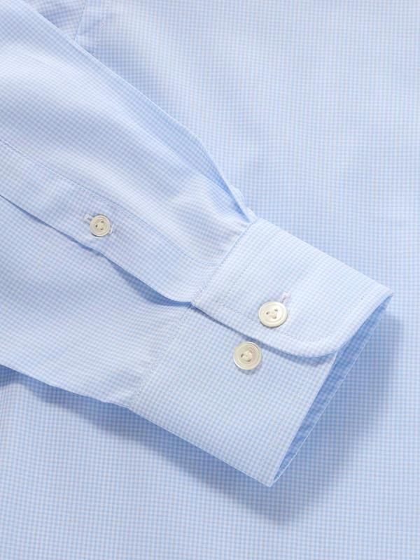 Barboni Sky Check Full sleeve single cuff Tailored Fit Classic Formal Cotton Shirt