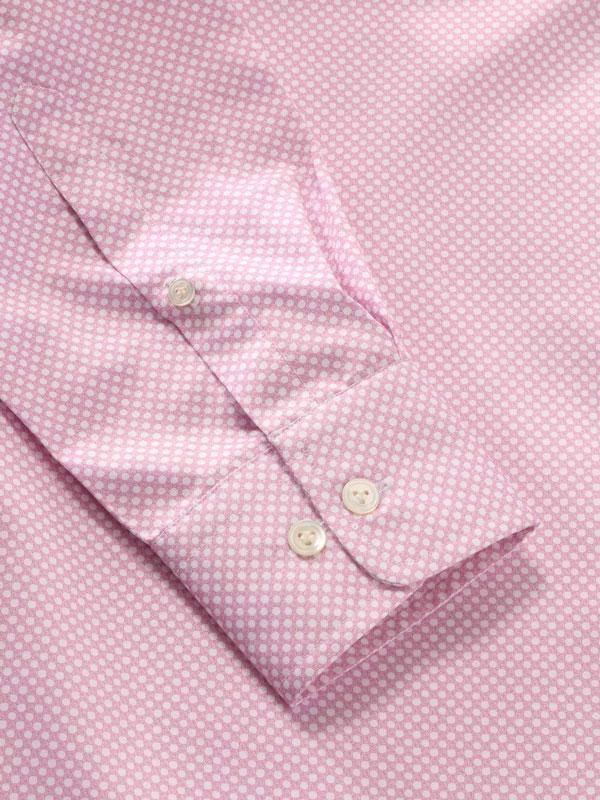 Buy Bassano Pink Cotton Tailored Fit Casual Printed Shirt | Zodiac