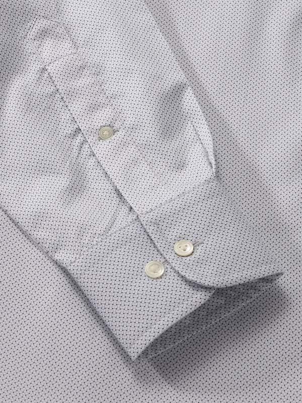 Buy Men Grey Classic Fit Print Full Sleeves Formal Shirt Online - 810537