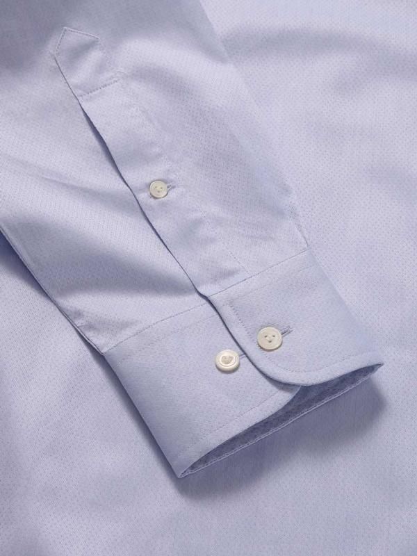 Bertolucci Sky Solid Full sleeve single cuff Classic Fit Classic Formal Cotton Shirt