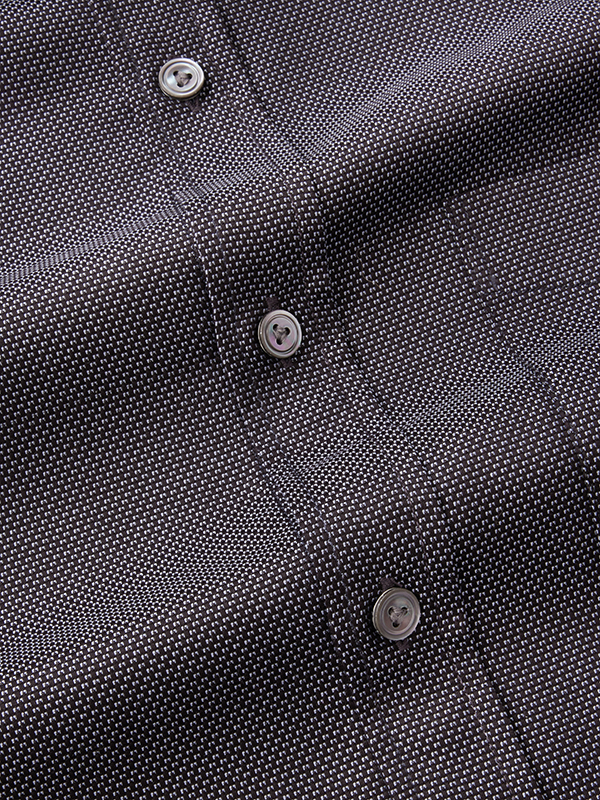 Buy Bruciato Black & White Solid Full Sleeve Single Cuff Classic Fit ...