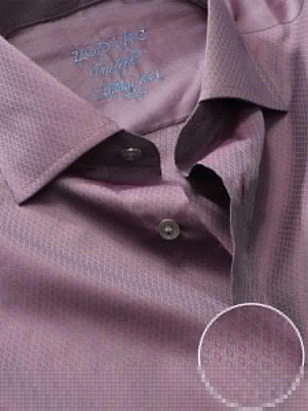 Carletti Burgundy Solid Full sleeve single cuff Classic Fit Semi Formal Dark Cotton Evening Shirt