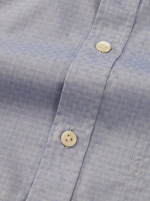 Cricoli Blue Solid Full Sleeve Single Cuff Classic Fit Classic Formal Cotton Shirt