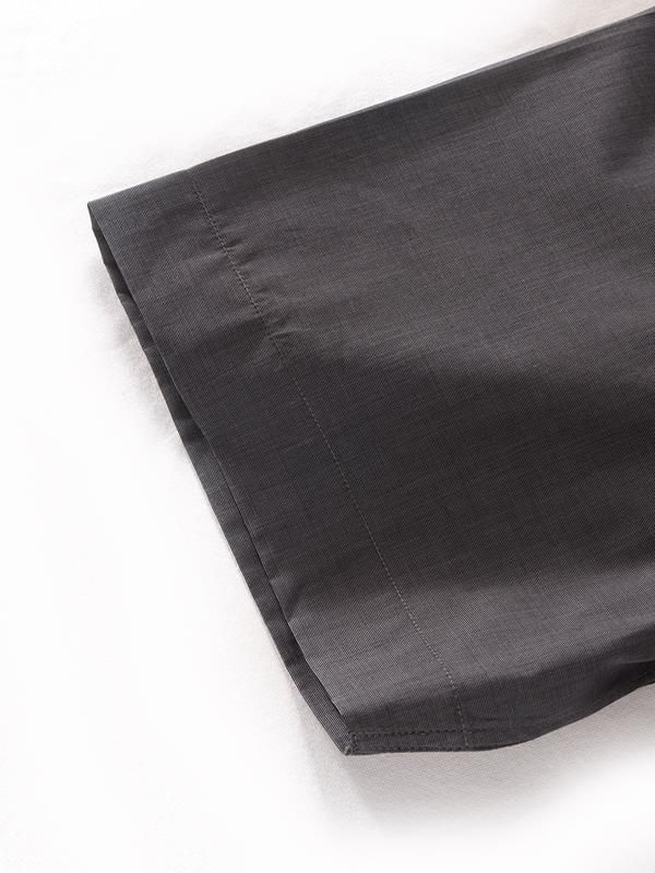 Fil A Fil Black Solid Half sleeve Classic Fit Semi Formal Dark Cotton Shirt