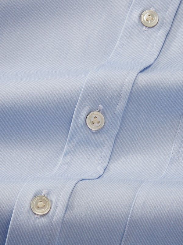Marchetti Sky Striped Full Sleeve Single Cuff Classic Fit Classic Formal Cotton Shirt