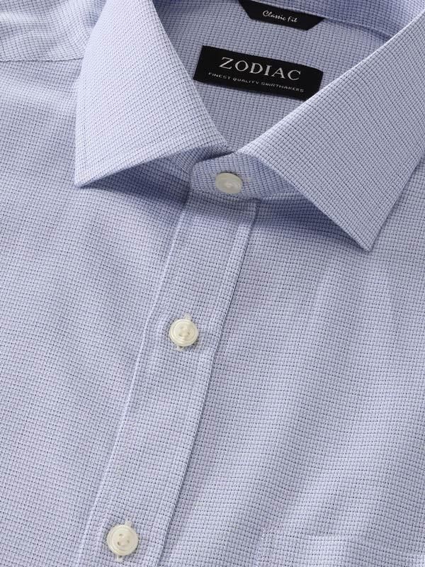 Mazzaro Blue Check Full Sleeve Classic Fit Classic Formal Cotton Shirt