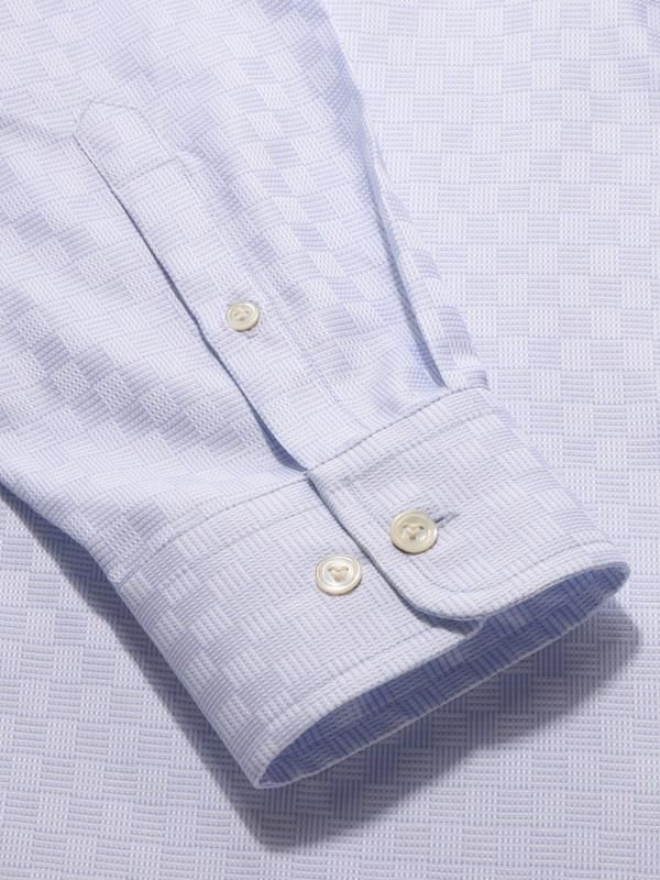 Monteverdi Sky Solid Full sleeve single cuff Classic Fit Classic Formal Cotton Shirt