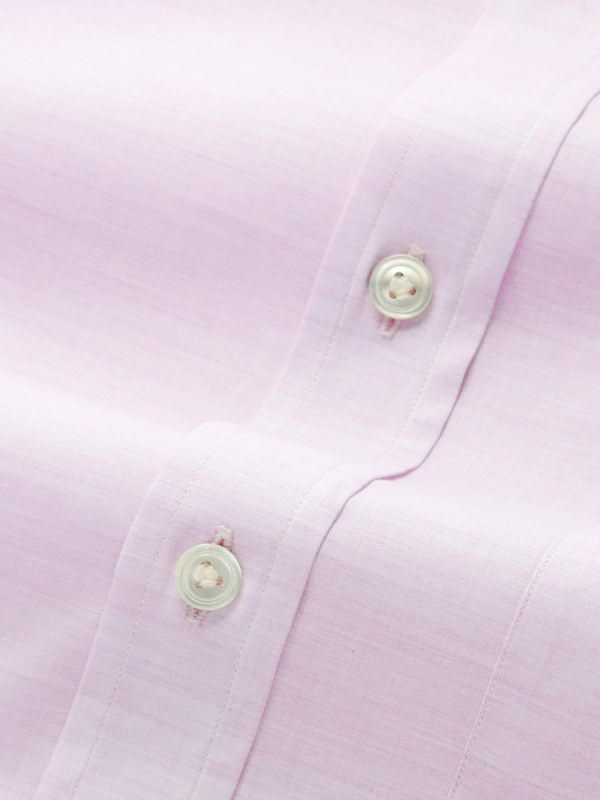 Venete  Lilac Solid Half sleeve Classic Fit Semi Formal Cotton Shirt
