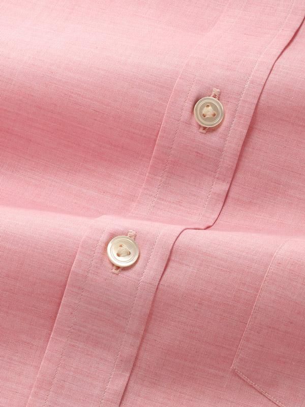 Venete  Pink Solid Half sleeve Classic Fit Semi Formal Cotton Shirt