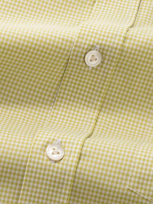 Vivace Mint Check Full Sleeve Classic Fit Semi Formal Cotton Shirt