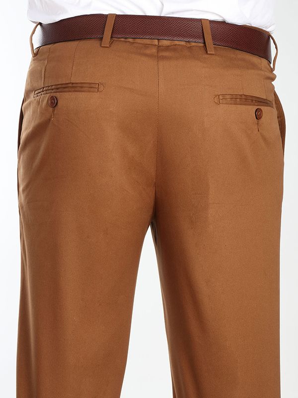 Buy Orange Solid Cotton Twill Mens Trouser Online  SQUIREHOOD