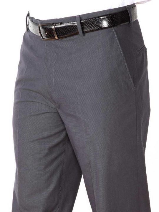 Pollone Dark Grey Slim Fit Trouser
