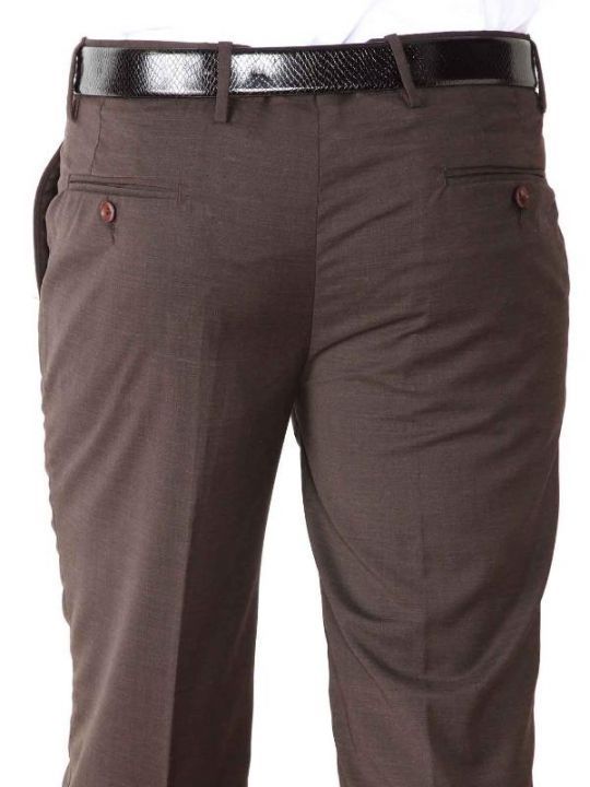 Pollone Brown Tailored Fit Trouser